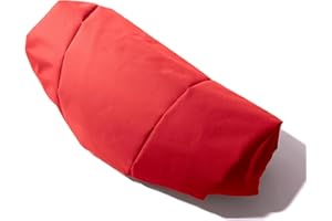 Avalon - Pouf Poltrona Sacco Grande L Jive Senza Imbottitura, Puffo per Sedersi Comodo, Pouf a Sacco in Tessuto Antistrappo e Impermeabile, Poltrona a Sacco, Made in Italy(80x125cm-Rosso)