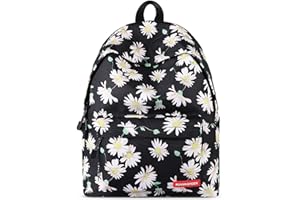 FORRICA Sac à Dos Mode Cartable Filles College Sacs D'école Scolaire pour Ado Enfant Sac a Dos pour Ordinateur Portable Femme Loisir Sac de Voyage Floral