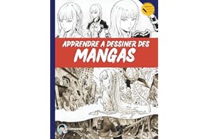 Apprendre à dessiner des manga pour débutant: Manuel pas à pas avec leçons et exercices à réaliser dans le livre