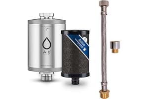 Alb Filter Active Trinkwasserfilter für den Untertisch inkl. 40cm Standard Anschluss-Set. Gegen Schadstoffe, Sediment und Chlor. Aus hochwertigem Edelstahl.