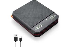 NOTSEK Coffee Scales, 3 Modes 0.1g High Precision Mini Coffee Scales with Timer, Espresso Scale with Auto Tare and Touch Sensor Button, USB Rechargeable Kitchen Scale, 2kg Max Weight