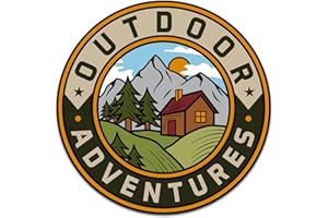 Finest Folia Nature Adesivo per Esterni Avventure Escursioni Alpinismo Campeggio per Chitarra Laptop Auto Bicicletta Bottiglia d'Acqua Resistente alle intemperie R181 (13 Avventure all'Aria Aperta)