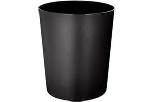‎LÄUFER Läufer 26516 Papierkorb Allrounder 13 Liter, schwarz, runder Mülleimer, stabiler Kunststoff, Inhalt 13L, Abfalleimer, auswaschbar