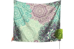 LvRao Mandala Indiano Arazzo Telo Etnico da Parete Psychedelic Tappezzeria Boemia per Decorare Pareti Tavoli Tovaglia da Picnic e Telo da Mare (Mandala #7, 150 * 200cm)