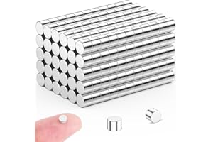 FINDMAG 50 Pcs 4 mm x 3 mm Neodymium Magnets, Small Fridge Magnet, Mini Craft Magnet, Circular Magnets for Whiteboard, Crafts, Photos, Tools, Arts, Hobbies, DIY