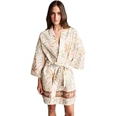 DeFacto Regular Fıt Desenli Kuşaklı Kimono