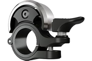 Greallthy Campanella per Bicicletta, Mini Campanello in Lega di Alluminio Super Loud, Nuovo Aggiornamento 2025 per MTB Bici da Corsa Ebike Mountainbike, Manubrio 19-25.4 mm.