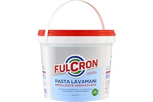 FULCRON 8208 Pasta Lavamani 5 L, Pasta Lavamani Igienizzante e Emolliente, Potere pulente e sgrassante, Ideale Anche per eliminare Lo Sporco Difficile, Uso Industriale, Bianco