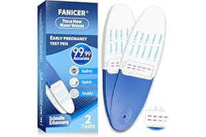 OKALABANDEE 2 Stück Schwangerschaftstest, Frühschwangerschaftstest, Schwangerschaftstest Schnelle Erkennung, Zuverlässiger Frühtest, Schwangerschaft bestimmen, Schwangerschaft Wochenbestimmung