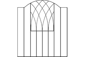 FENCING & GATES & FIREPLACES Abbey (Verona) Modern Garden Gates 955mm GAP X 945mm High wrought iron metal pedestrian entrance gate VESC