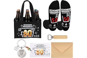 JIANGWON Männerhandtasche Bier mit Socken Flaschenöffner Schlüsselanhänger – Lustige Geschenke für Männer zum 50.. Geburtstag– Geschenk für Männer, Vatertag & Herrentagsgeschenke (50)