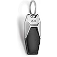Audi collection 3181900608 Audi A8 Leather Keyring Black/Silver