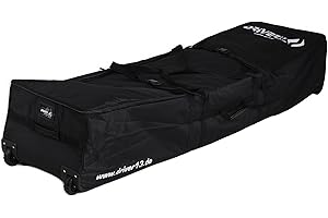 Driver13 Traveler 336L - Bolsa para tabla de surf con ruedas (192 cm), color negro