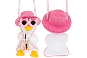 Gjinxi Swinging Duck Car Mirror Charm - Cute Hanging Gift for Women & Men