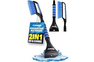 ‎LICARGO LICARGO Eiskratzer Auto mit Besen 67cm - Teilbares Stecksystem - stabil & wackelfrei - kratzerfrei & lackschonend Schneebesen Auto - Rutschfester Griff, kompakt verstaubar - Scheibenkratzer PKW & SUV