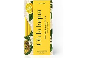 ‎OH LA LAQUA Bitter Lemon - Ohne Zucker & Süßstoff - Fertig in 3 Sekunden - Alkoholfreier Aperitif - Für 35l Wasser mit Geschmack - 70 Stickpacks - Infused Water