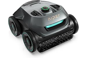 AIPER Poolroboter Boden und Wand, Quad-Motorensystem, WavePath Navigationstechnologie, 3 Reinigungsm