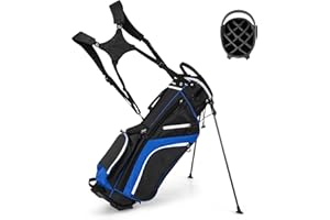 ‎COSTWAY COSTWAY Golf Bag, 6/8/14 Division Golf Stand Bag, Golf Trolley Bag, Golf Bag, Lightweight Pencil Bag, Portable for Men & Women