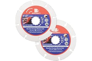 Carbide Multi Wheel,BRSCHNITT 2pcs 115mm with Arbor 22.23mm Tungsten Carbide Cut Off Wheel for Wood,Laminate,Gypsum board,Plastic for Angle Grinder Cutting Disc