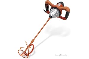 RUBI 25940 | Mezclador Eléctrico 1200W | Mezclado de Adhesivos Cementosos, Resinas, Pinturas y Otros Materiales | Caja Reductora de 2 velocidades | RUBIMIX-9 N 230V 50/60Hz