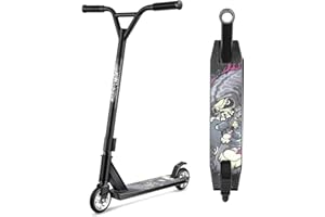WeSkate Trottinette Freestyle Enfant et Adolescent - Résistante aux Acrobaties et Sauts - Stunt Scooter Rotatif à 360 Degrés pour Garçons et Filles de Plus de 7 Ans