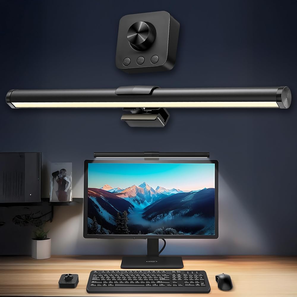 TELVESSE Monitör Lambası Kumandalı Light Pro Series USB Kademeli Parlaklık Renk Ayarlı Masa PC Ekran Işığı