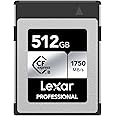 Lexar Professional SILVER Series 512GB CFexpress Card, Type B CFe Card up to 1750MB/s Read, CF Card Adopt PCIe Gen3x2, CF Memory Card Compatible with DSLR, Backward with XQD Camera (LCXEXSL512G-RNENG)