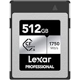 Lexar Professional SILVER Serisi 512 GB CFexpress Kart, Tip B CFe Kart, 1750 MB/s'ye kadar Okuma Hızı, PCIe Gen3x2 &ouml;zellikli 