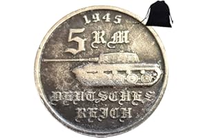 FKAIYIN Pièce de monnaie historique sculptée à la main en Allemagne - Pièce de monnaie allemande commémorative de la Seconde Guerre mondiale