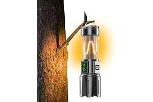 Relybo Torches Led Super Bright Rechargeable,1000000 Lumens Flashlight Rechargeable Camping Light, 10 Modes Camping Torch, Po