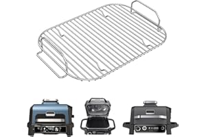SKYEARMAN Stainless Steel Rack Set for Ninja Woodfire XL, Woodfire Grill Accessories Compatible with Ninja Woodfire XL BBQ Grill OG850UK / OG901UK, Dishwasher Safe (Roast & Smoke Rack)
