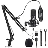 Maono AU-A04 Condenser Microphone Kit (Black): 
