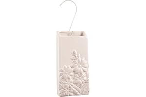 MONTEMAGGI Umidificatore da Termosifone in Ceramica, Evaporatore d'Acqua Decorato Fiori Anticati B 26X23X17