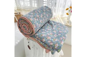 FANSU Quilted Bedspreads Single Double Super King Bed Size, Reversible Quilted Bed Cover Sofa Blanket Coverlet Microfiber Comforter Bed Throw(200x230cm,Rose Manor)