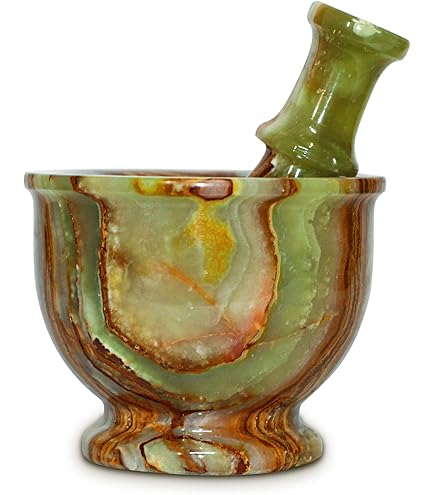 Alpha Nanotech Agate Mortar And Pestle (Inner Diameter 100 Mm; Inner Depth 30 Mm) (FBM) On