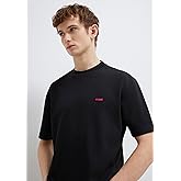 Mavi Baskılı Siyah Tiş&ouml;rt Loose Fit/Bol Rahat Kesim 0612216-900