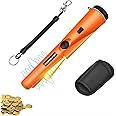Metal Detector Pinpointer,Detector Wand,Handheld PinPointer Wand,360°Serch Treasure Pinpoint Finder Probe with Belt Holster High Sensitivity for Gold Coin Silver Jewelry (Orange)
