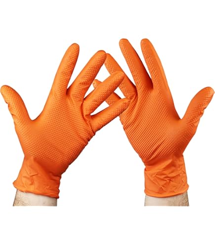 Guanti In Nitrile Arancione Tg.M (Pz.50 - Foto 8