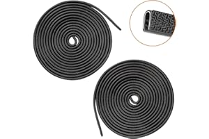 GALDOEP Bord de Porte de Voiture Protecteur 2PCS 5M,Joint en forme Portiere Voiture de U,Bande Anti Collision Caoutchouc,Pas besoin de coller,s'adapte à la plupart des voitures (noir)
