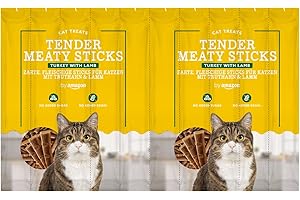 by Amazon - Palitos de Pavo y Cordero para Gatos, 50 g