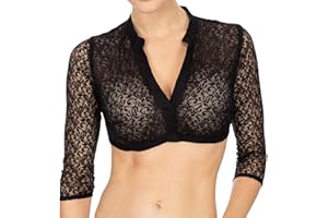 Ashleyzj Trachten Damen Dirndlbluse Spitze Dirndlblusen Schwarz Weiß Elegante Kurzarm Dirndlblusen Halbarm Tracht Bluse für Oktoberfest Baumwolle Trachtenbluse Transparent Bluse Dirndl Bluse