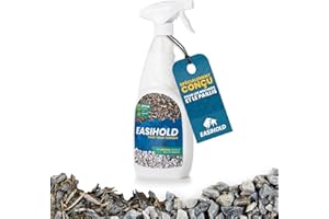 Vuba Easihold 800 ML avec applicateur. Colle à Gravier en résine pour Coller des Pierres, écorces et graviers sur Bordures, terrasses et allées de Jardin Durée jusqu'à 3 Ans, Non Toxique