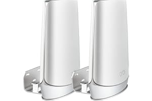 STANSTAR Metal Wall Mount for ORBI WiFi 6 System, Sturdy Wall mount holder for RBK752/RBK852/RBK853/RBS850/RBR750/RBS750, Space Saving, Cord Management Without Messy Wires.(2Pack)