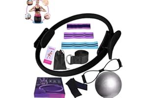GENERIC Pilates Essentials Kit for Women,Better Me Pilates Kit,Pilates Rings Booty Bands Yoga Ball,Yoga Sets for Women - Complete Set of 11 Accessories,Pilates Equipment for Home Workouts