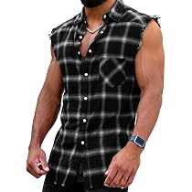 Runcati Ärmelloses Herren Hemd Tank Top Sommer Baumwollenhemd ...