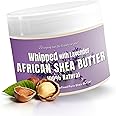 RA COSMETICS Whipped Shea Butter Lavender - 100% Pure and Natural African Shea Butter - Ultimate Handcrafted Moisturizer with Essential Vitamins for Radiant Skin and Luscious Hair - 12oz Jar