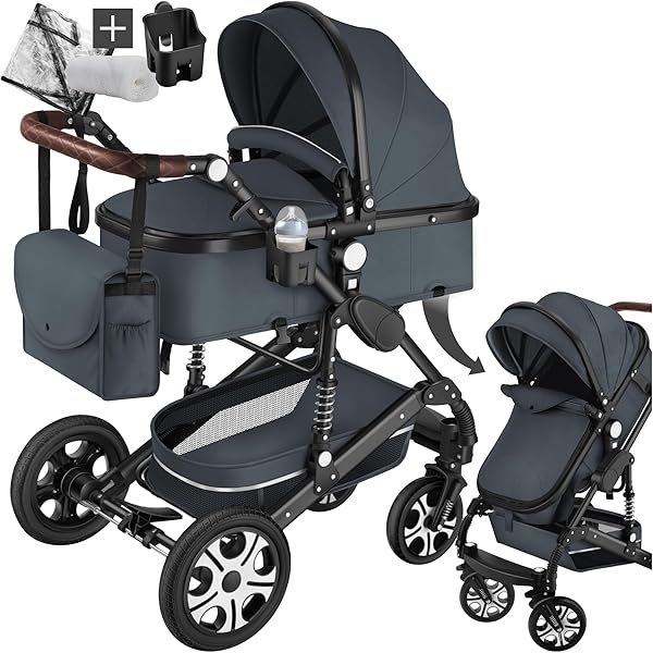 Passeggino Lionelo Bianka 3 In 1 - Navicella, Ovetto E Passeggino Per 0-48 Mesi - Foto 3