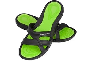 Aqua Speed - Set - Bathing slippers PANAMA + microfibre towel | Ladies | Shower sandals | Bathing slippers