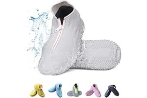Vorgelen Wiederverwendbare Silikon Wasserdicht Überschuhe rutschfeste Schuhüberzieher Tragbarer Silikon Regenüberschuhe Für Regen Schneetag Schlammige Straßen Für Kinder Damen und Herren