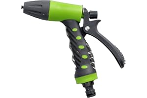 Pistolet ogrodowy Mivos do podlewania i czyszczenia - Wysokociśnieniowy pistolet ogrodowy z tworzywa ABS - Pistolet do węża ogrodowego 1/2" - Wygodny gumowy uchwyt